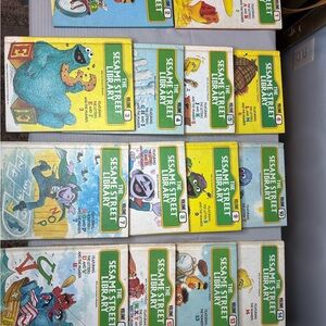 Vintage Sesame Street Library Hardcover Book set (1977-1979) Volumes 1-14